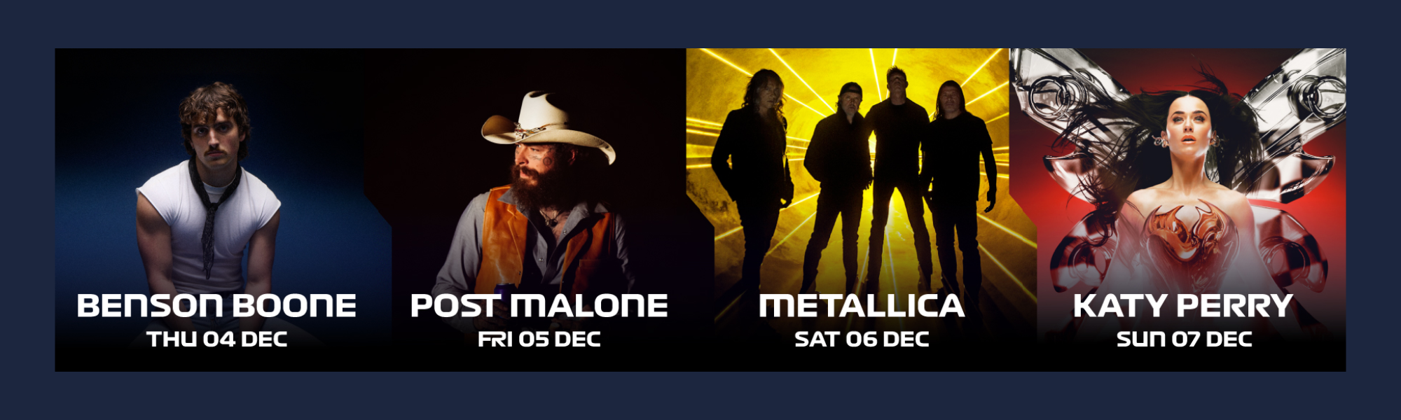 Formula 1 Etihad Airways Abu Dhabi Grand Prix 2025: Entertainment: Yasalam After-Race Concerts Final Line up.