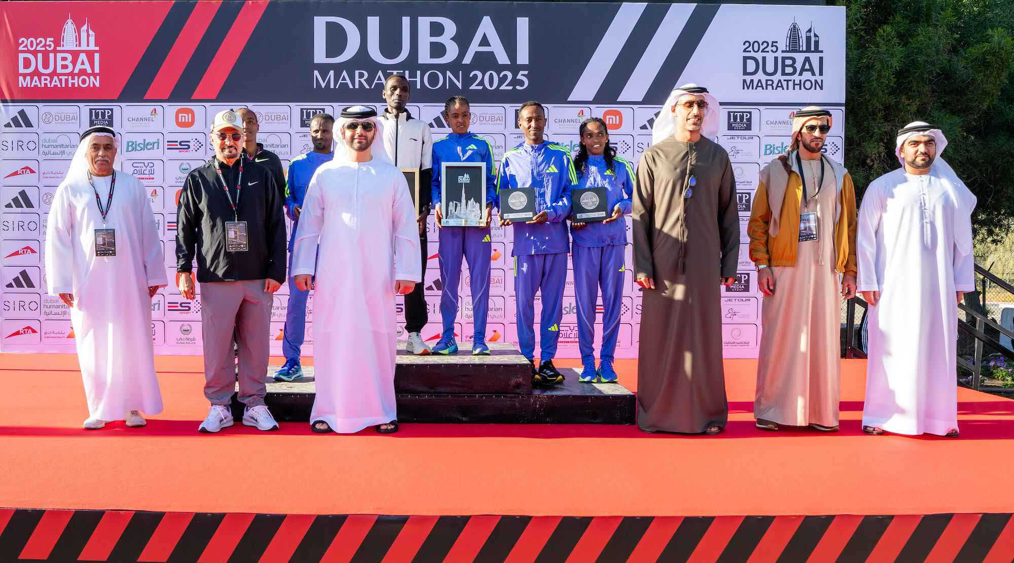 The podium ceremony