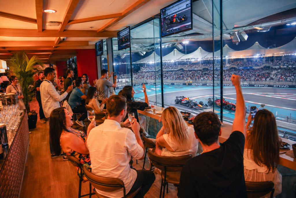 Trackside hospitality suite at F1 Abu Dhabi