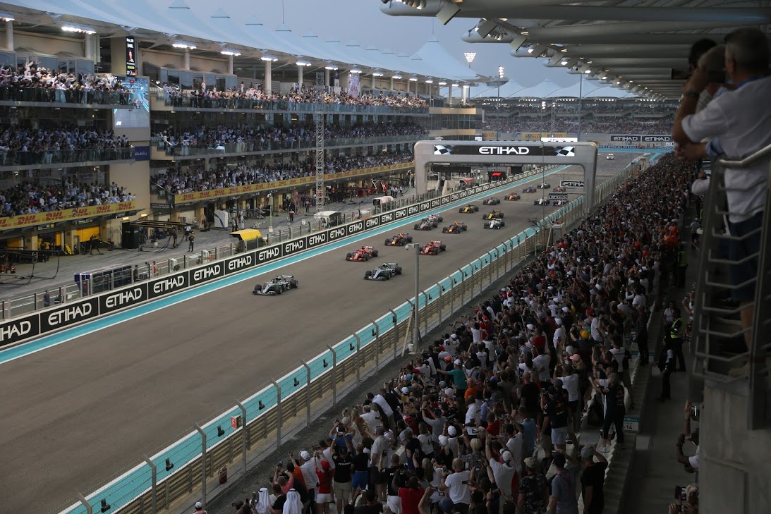 The Main Grandstand at Yas Marina Circuit