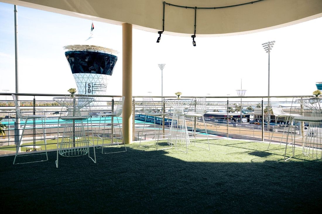 Terrace canopy at Yas Marina Circuit