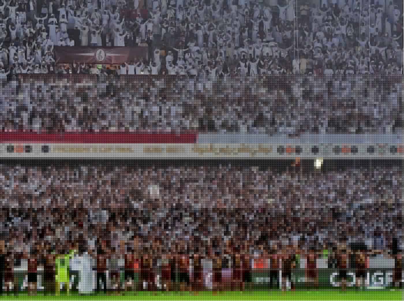 Packed stadium at a President's Cup final