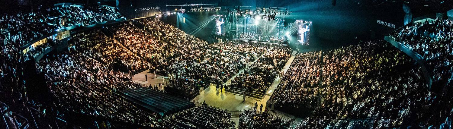 A full house inside Etihad Arena