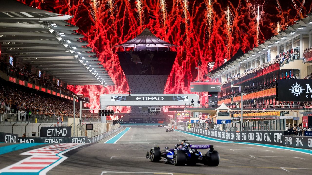 Abu Dhabi Grand Prix at Yas Marina Circuit under the lights