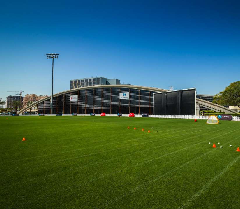 The main oval and pavilion at ICC Academy, Dubai Sports City