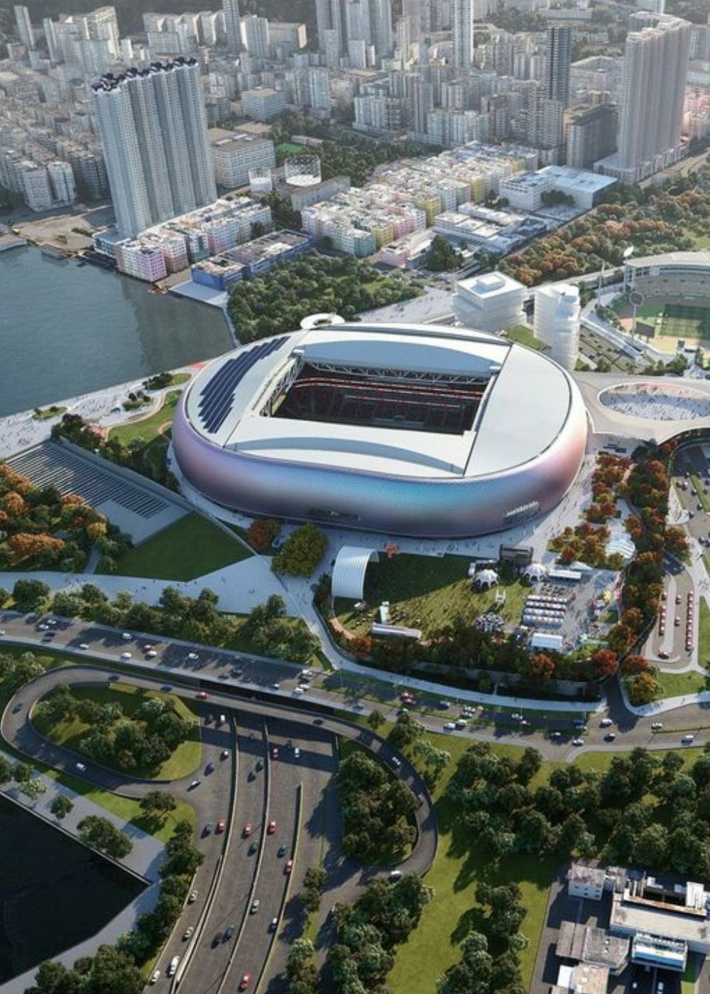 Kai Tak Sports Park from above