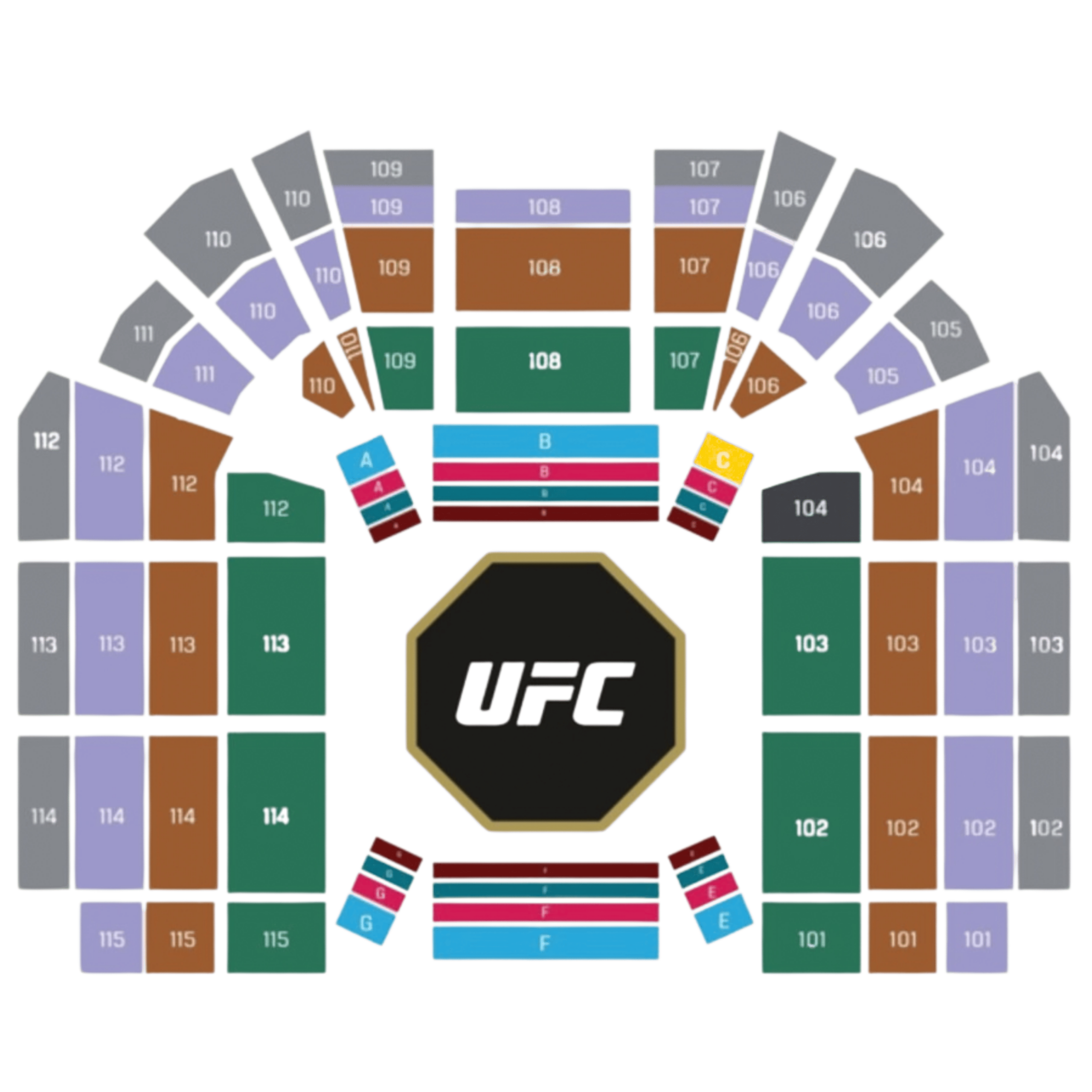 UFC 333 Seating Map
